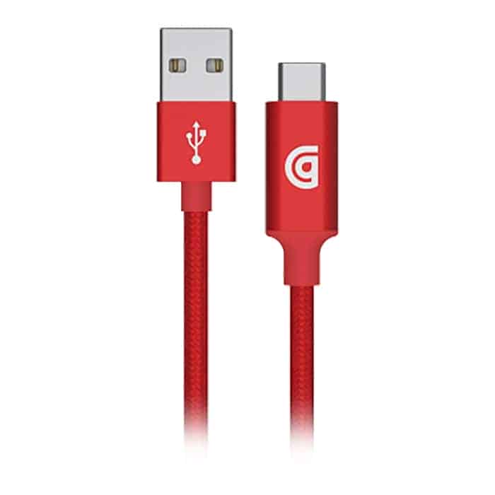 (image for) Griffin USB-C to USB-A Premium Durable Cable 2M / 6ft Red